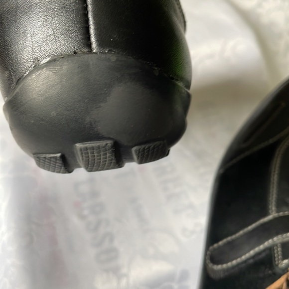 Nateralizer black suede and leather comfortable shoe Valcro closure Sz 7 1/2 - Picture 10 of 10